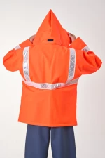 Anorak Αδιάβροχο Σακάκι Θάλασσας, Υψηλής Ευκρίνειας (Εn471)Dock® long- με Κουκούλα
