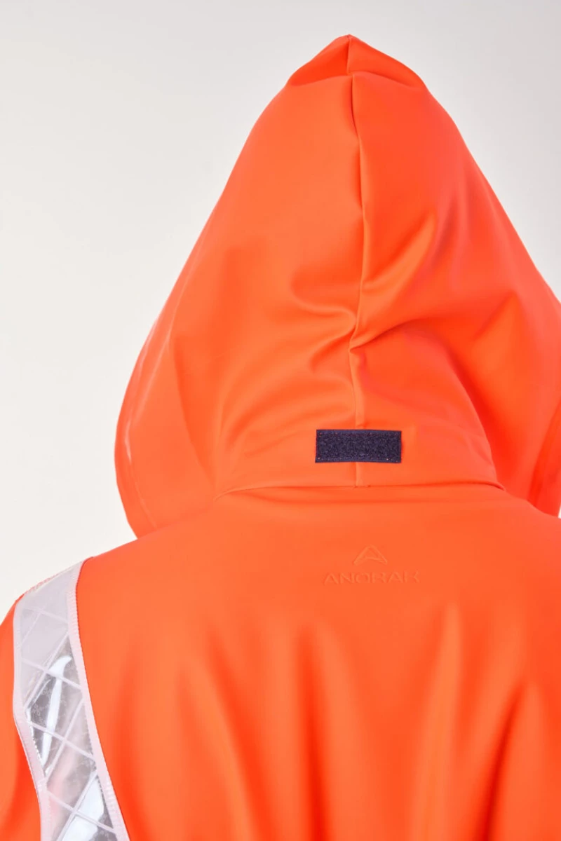 Anorak Αδιάβροχο Σακάκι Θάλασσας, Υψηλής Ευκρίνειας (Εn471)Dock® long- με Κουκούλα