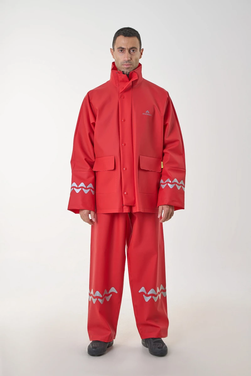 Anorak Αδιάβροχο Κοστούμι Street® R-II long-Κόκκινο