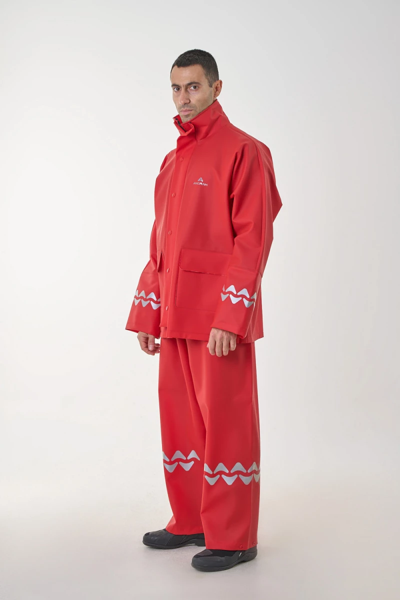 Anorak Αδιάβροχο Κοστούμι Street® R-II long-Κόκκινο