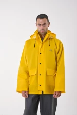 Anorak Αδιάβροχο Σακάκι με Κουκούλα Avenue® long- Κίτρινο