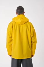 Anorak Αδιάβροχο Σακάκι με Κουκούλα Avenue® long- Κίτρινο