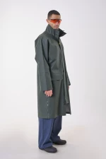 Anorak Αδιάβροχη Καπαρντίνα Street® x-long-Λαδί