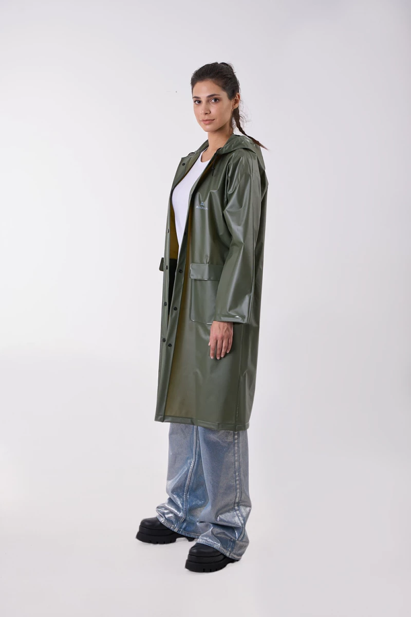 Anorak Αδιάβροχη Καπαρντίνα Γυναικεία Walker® x-long- Λαδί