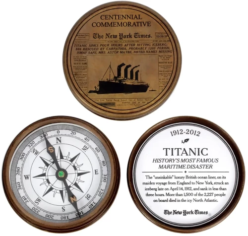 Πυξίδα Μεταλλική Titanic- 7,5cm