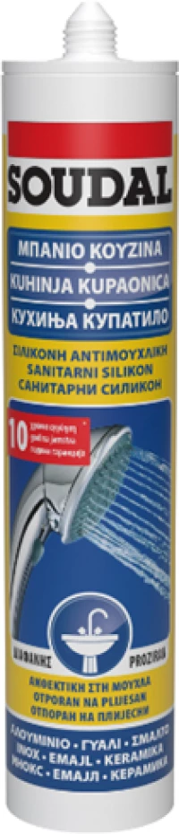 SOUDAL Σιλικόνη Αντιμουχλική 280ml - Διάφανο