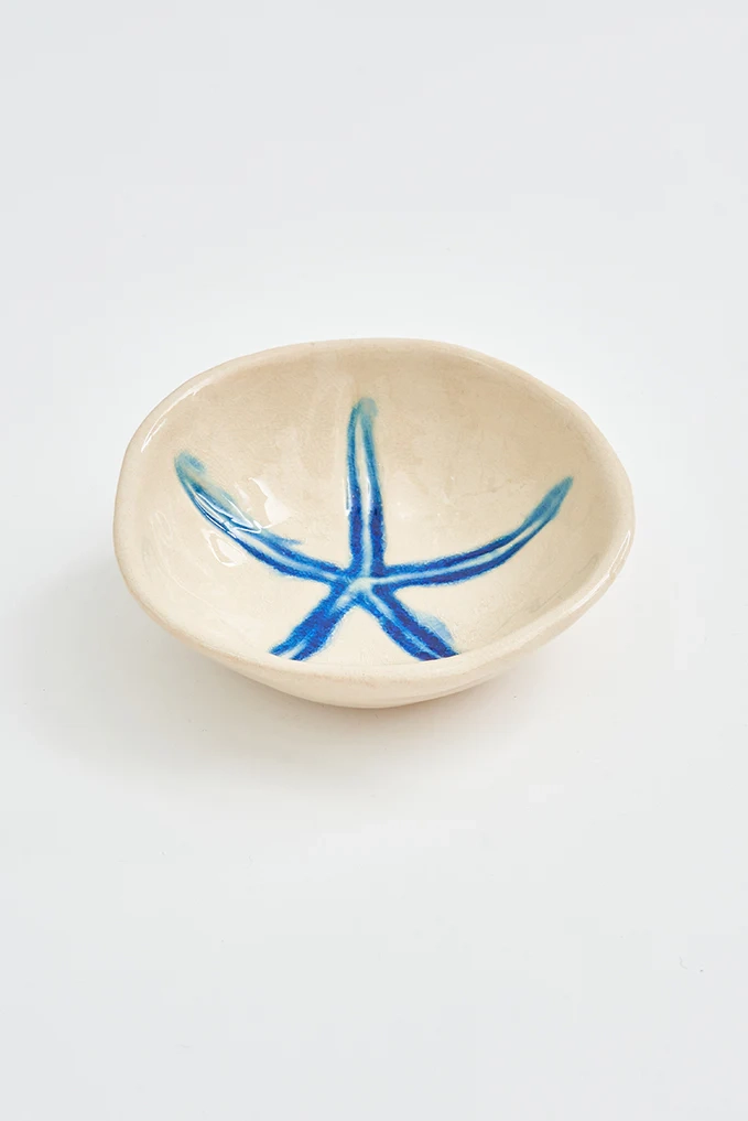 Πιάτο Κεραμικό Μπλέ Αστερίας 12,5cm