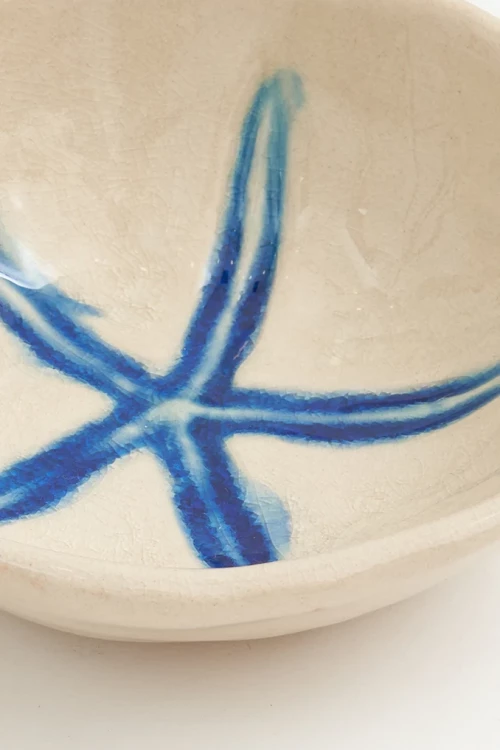 Πιάτο Κεραμικό Μπλέ Αστερίας 12,5cm