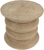 RIBBONS SIDE TABLE ΦΥΣΙΚΟ 59x59x53
