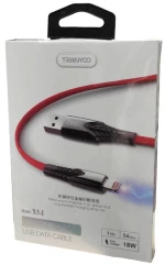 Tranyoo Καλώδιο δεδομένων lighting IOS 18W 5A 1m X5-l - Fast charger cable