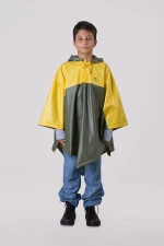 Anorak Αδιάβροχο Παιδικό Πόντσο Jumper® joy - Κίτρινο-Λαδί