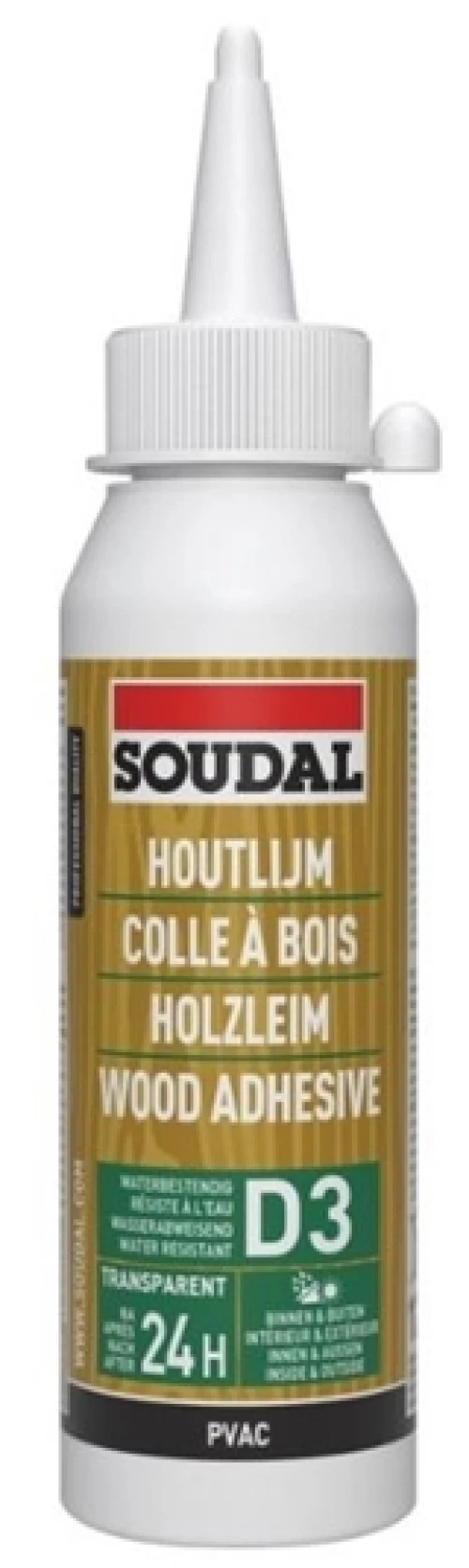 SOUDAL Κόλλα Ξύλου D3 PVA - 750 gr