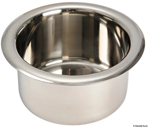 Ποτηροθήκη Χωνευτή Inox Μικρή 70mm