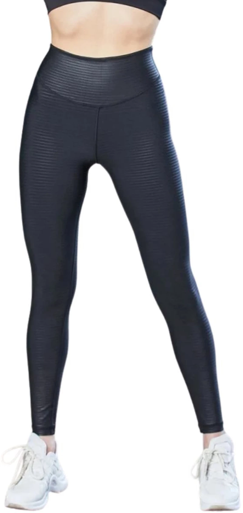 Ψηλόμεσο Κολάν Push-Up και Σύσφιξης "Like Leather" Lismina 1062 Black