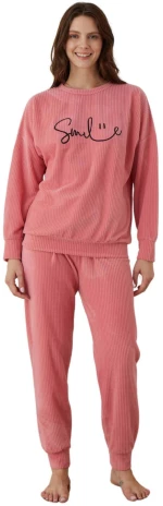 Πιτζάμα Γυναικεία Homewear Smile W01016 - ΡΟΖ