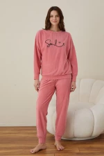 Πιτζάμα Γυναικεία Homewear Smile W01016 - ΡΟΖ