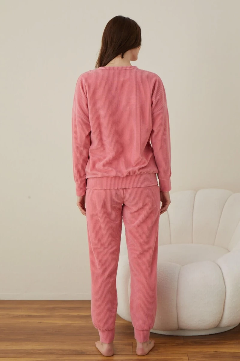 Πιτζάμα Γυναικεία Homewear Smile W01016 - ΡΟΖ