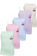 Παιδικό Φανελάκι Για Κορίτσι 5Pack D0219 - ΠΟΛΥΧΡΩΜΟ