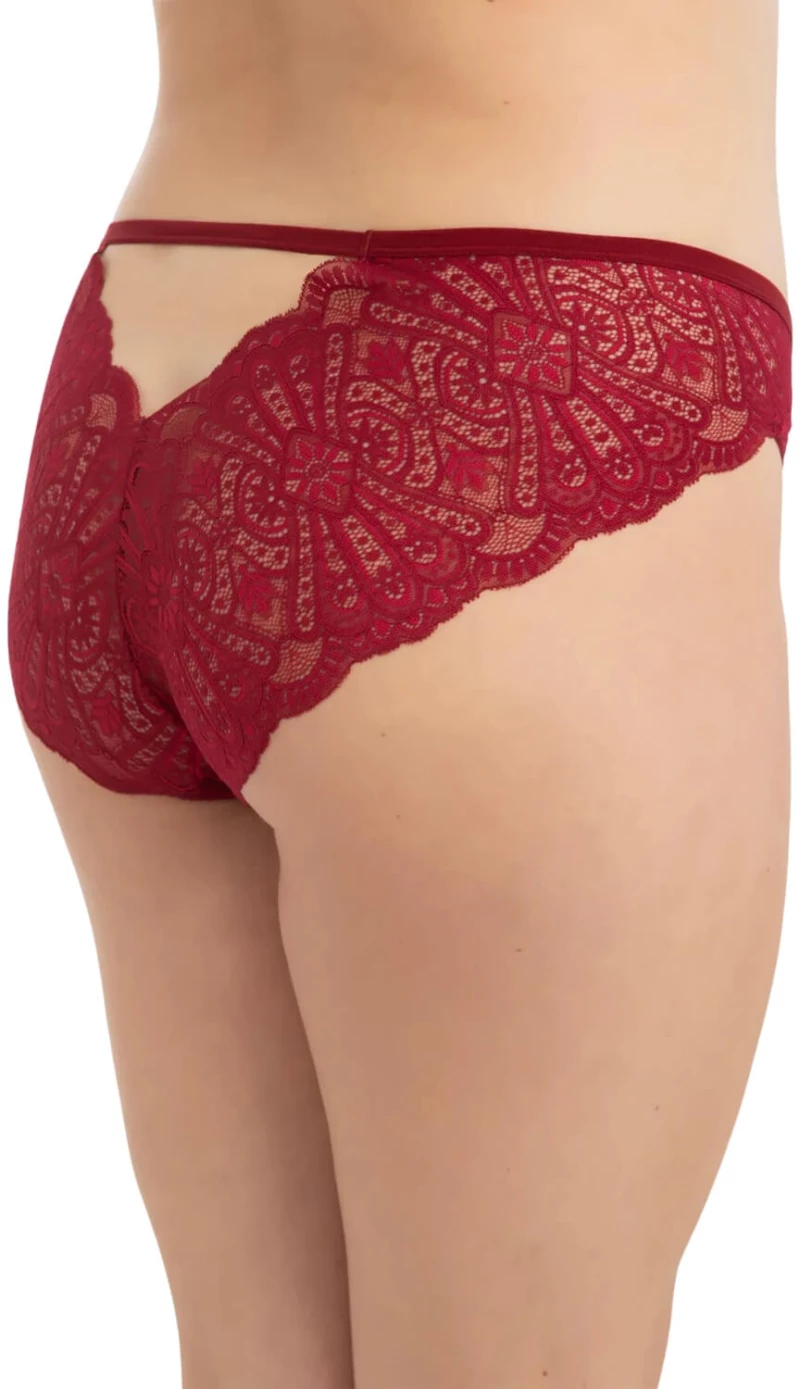 Γυναικείο Slip Plus Size 23009 - ΜΠΟΡΝΤΟ