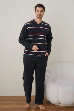 Πιτζάμα Ανδρική Fleece R4023 - ΑΝΘΡΑΚΙ