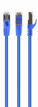 CABLEXPERT ΚΑΛΩΔΙΟ S/FTP CAT6A 1m  LSZH  ΜΠΛΕ