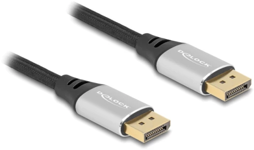 DELOCK καλώδιο DisplayPort 2.1 80633  16K/60Hz  40 Gbps  1m  μαύρο