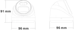 LONGSE IP κάμερα CMSBKL2RC-28PM με μικρόφωνο  2MP  2.8mm  αδιάβροχη IP67  PoE  SD
