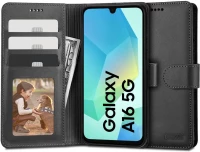 Θήκη Tech-Protect Wallet Black-Samsung Galaxy A16 4G/5G