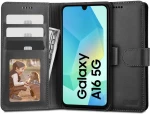 Θήκη Tech-Protect Wallet Black-Samsung Galaxy A16 4G/5G