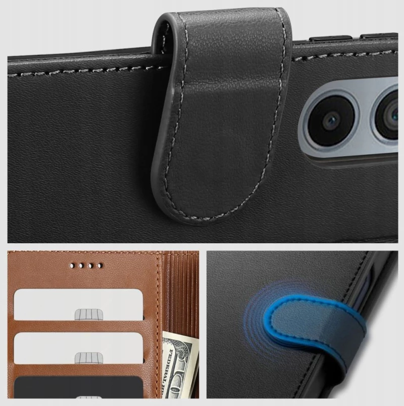 Θήκη Tech-Protect Wallet Black-Samsung Galaxy A16 4G/5G