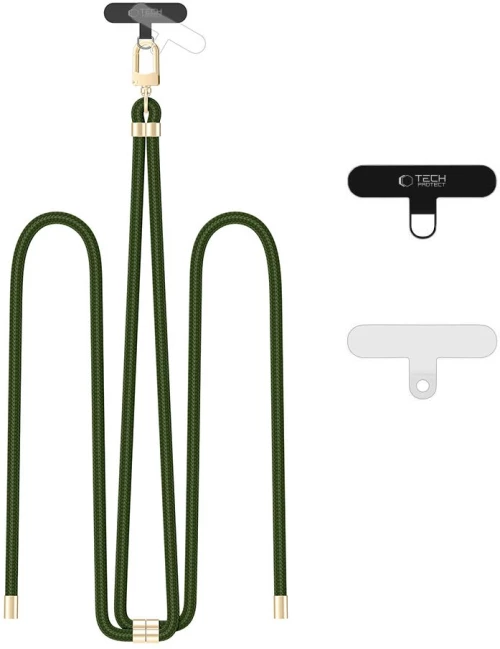 TECH-PROTECT C7S ROPE CROSSBODY STRAP HUNTER GREEN/GOLD