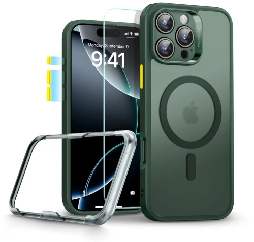 ESR CLASSIC PRO SET HALOLOCK MAGSAFE IPHONE 16 PRO MAX FROSTED GREEN
