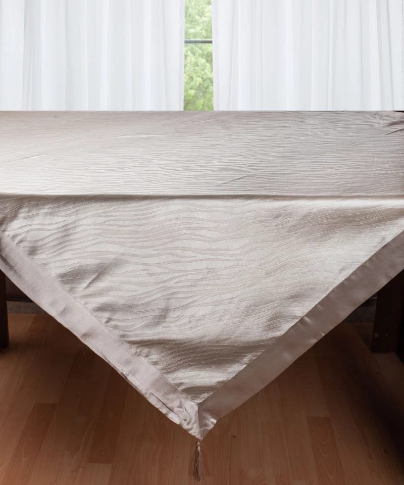 Σατέν τραπεζομάντηλο 2009 (160cm x 220cm) γκρί - -