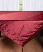 Σατέν τραπεζομάντηλο 2009 λουλούδι (160cm x 260cm) μπορντώ - -