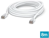 UACC-Cable-Patch-Outdoor-8M-W Patch Cable Outdoor STP 8m Cat5e Λευκό