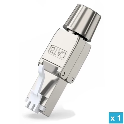 EZ-RJ458STL - Cat.8, RJ45 Θωρακισμένο Βύσμα, Tool Free - 1 τεμ