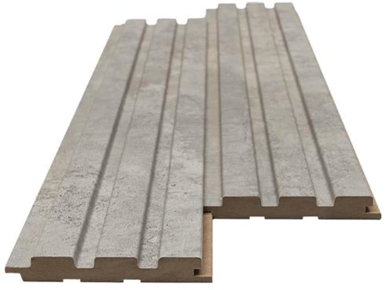 MDF PANEL ΜΕ 3D ΠΗΧΑΚΙΑ 504070 BEAT ST 16/119/2750mm CHICAGO CONCRETE New Plan