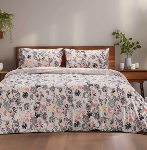 Σετ Σεντόνια Υπέρδιπλα (240x260) SPRIGS βαμβακερά Madi