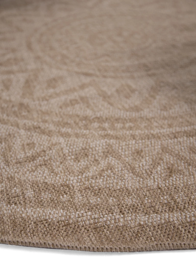 Χαλί 4Season Ψάθα Στρογγυλό 200x200 Avanos 8871 WHITE Royal Carpet