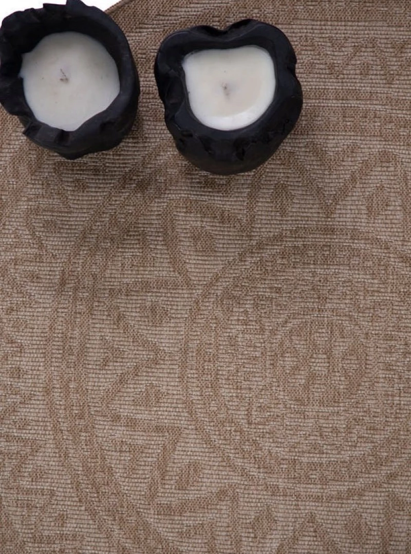 Χαλί 4Season Ψάθα Στρογγυλό 200x200 Avanos 8871 WHITE Royal Carpet