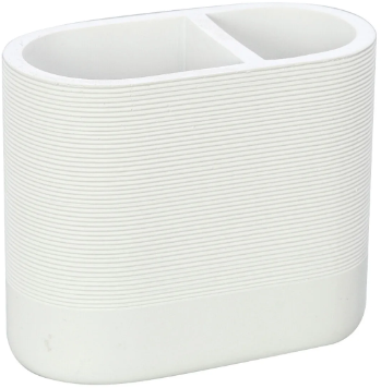 Ποτηροθήκη Marika Ρητίνη 02786.001 Λευκή 7x13.5x11εκ.