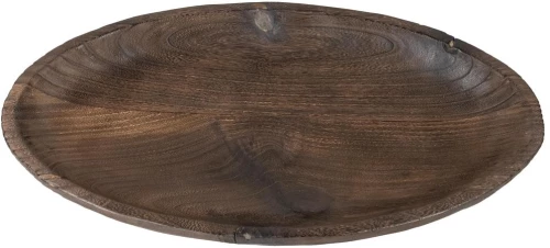 Πιατέλα σερβ.paulownia οβάλ καφέ 44Χ22Χ5cm