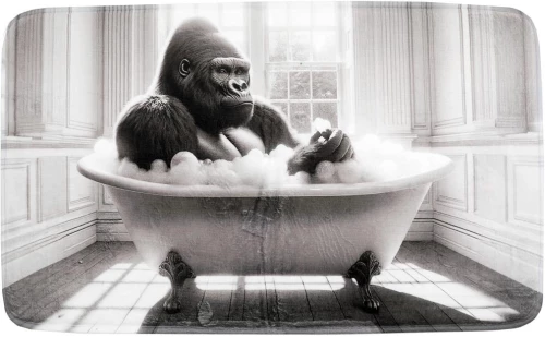 Πατάκι μπάνιου "GORILLA" 45x75cm