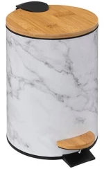 Κάδος απορριμάτων  white marble Φ16,8Η25cm
