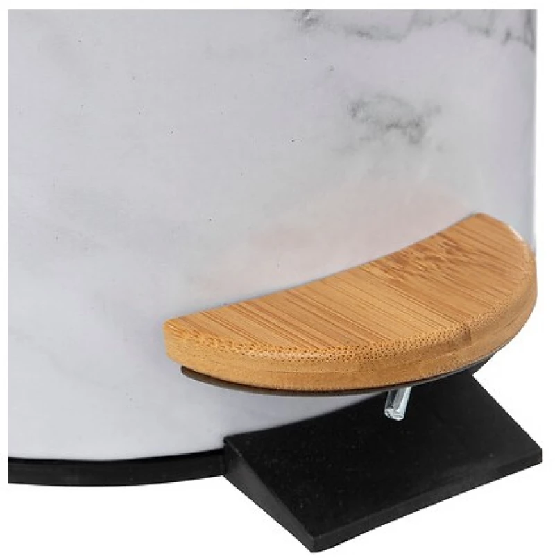 Κάδος απορριμάτων  white marble Φ16,8Η25cm