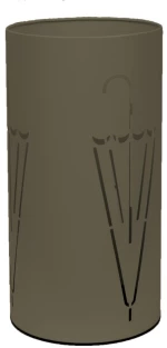 Ομπρελοθήκη - Matt Light Bronze, Pam & Co, Ø25 x H50 (cm), 23-963