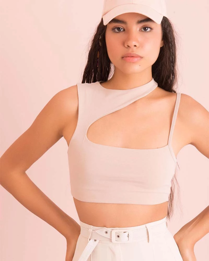 Γυναικείο cropped angie 95% βαμβάκι