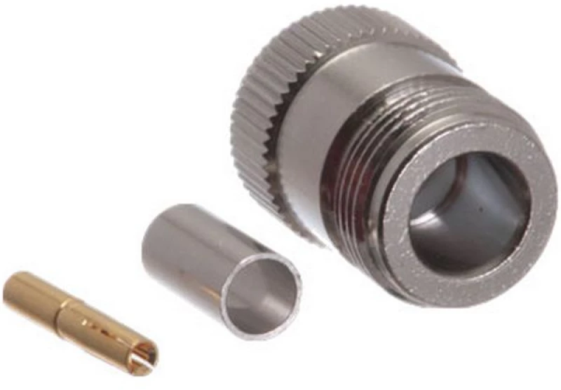 EZ-NF195, N-Type Female Crimp connector for 195, RG-58 series cable