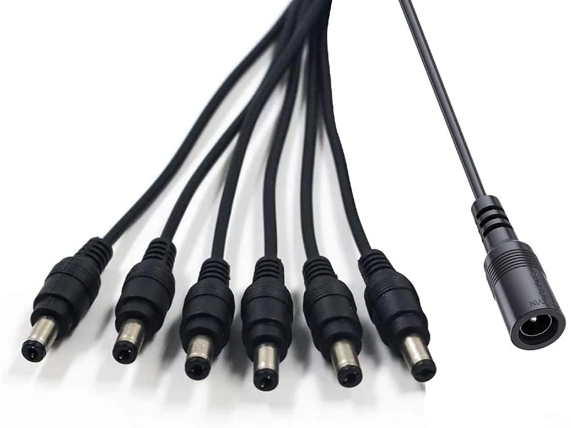 EZ-DCSP6, 1xDC Θηλυκό σε  6xDC Αρσενικά καλώδιο 5.5*2.1mm 40cm