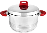 ΚΑΤΣΑΡΟΛΑ Φ22x12cm - 4.5lt DIANA-RED 18/10 - ISFA
